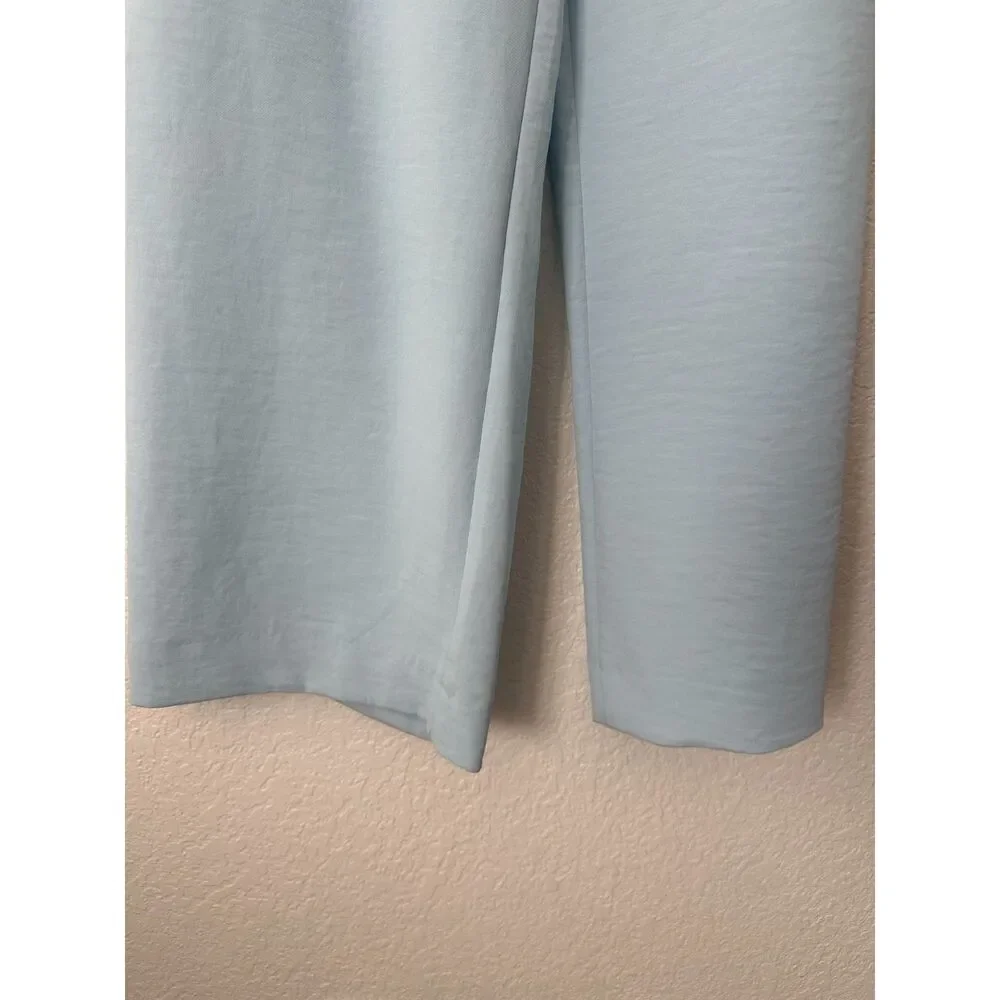 Abercrombie & Fitch Sloane Tailored & Pleated Sky Blue Pants Curve Love Size 27L - Picture 4 of 8
